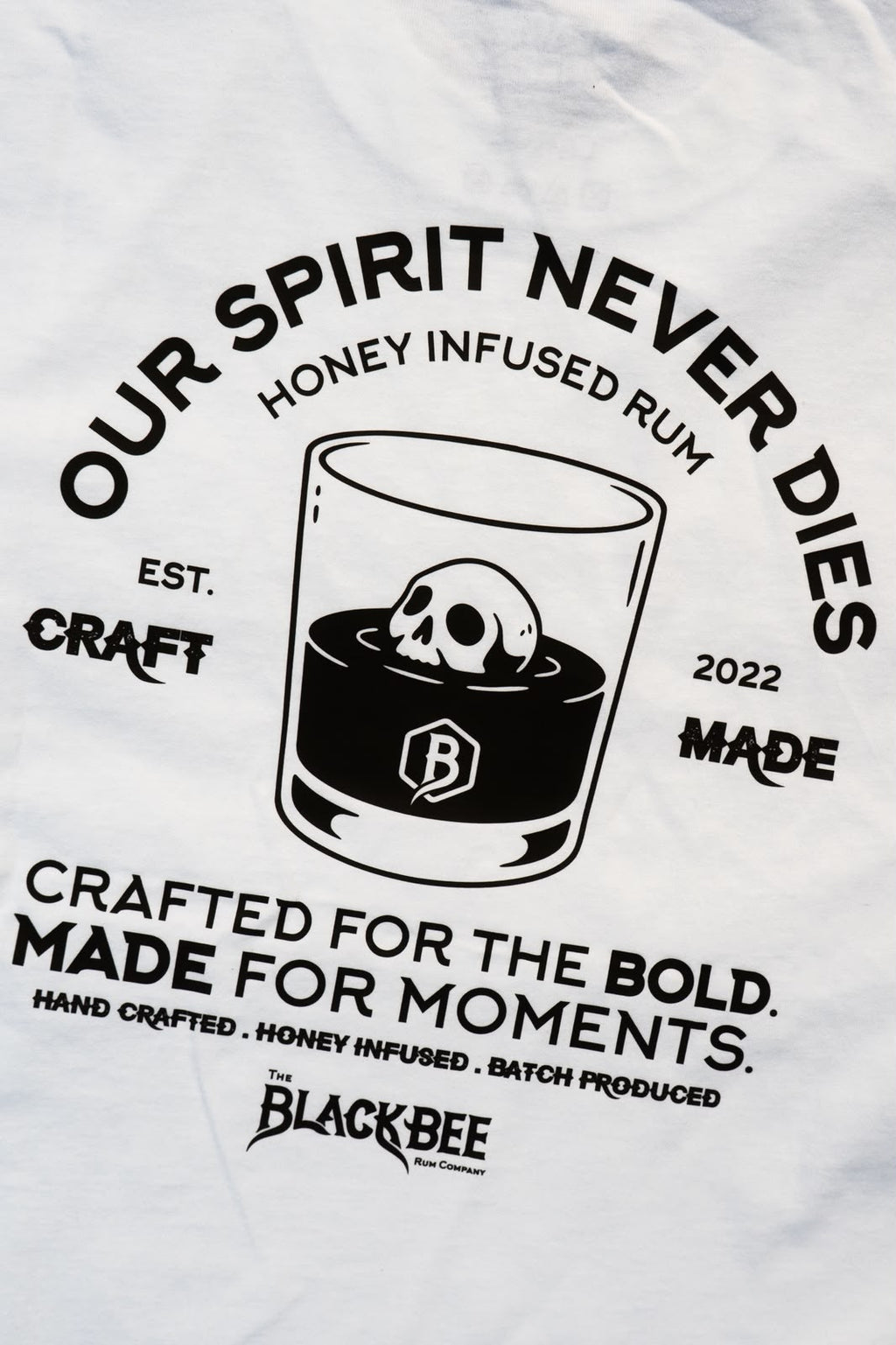 Our Spirit Never Dies – Oversized T-Shirt in White