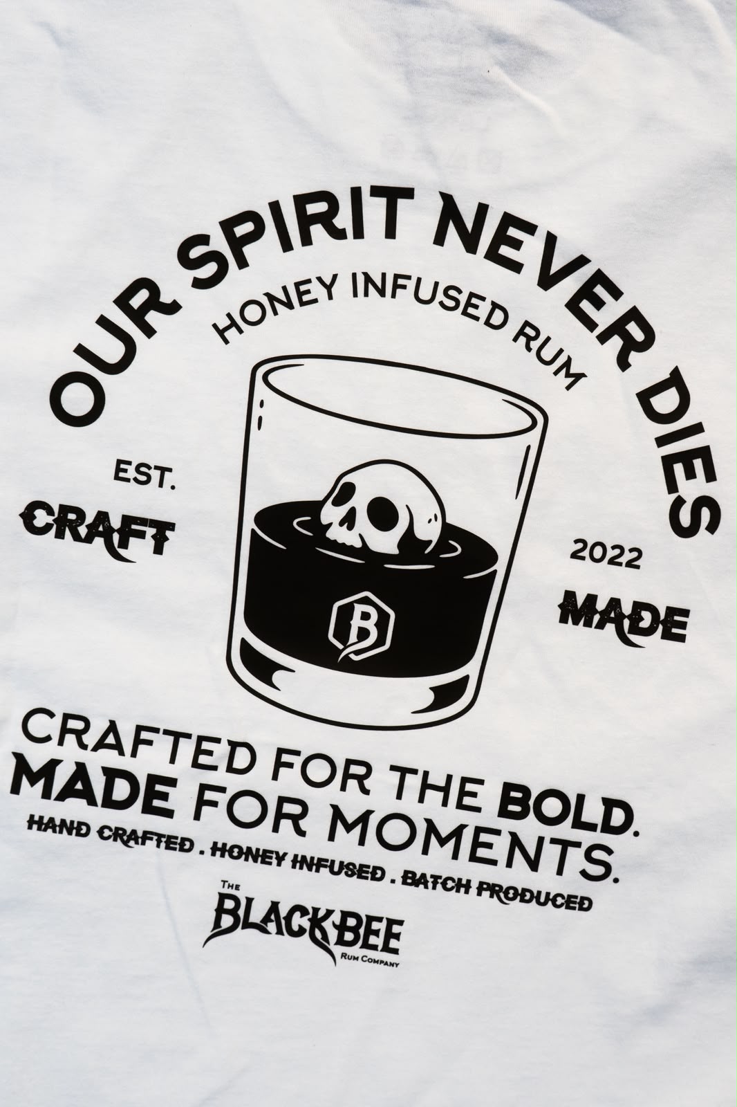 Our Spirit Never Dies – Oversized T-Shirt in White