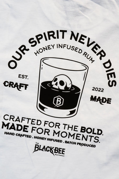 Our Spirit Never Dies – Oversized T-Shirt in White
