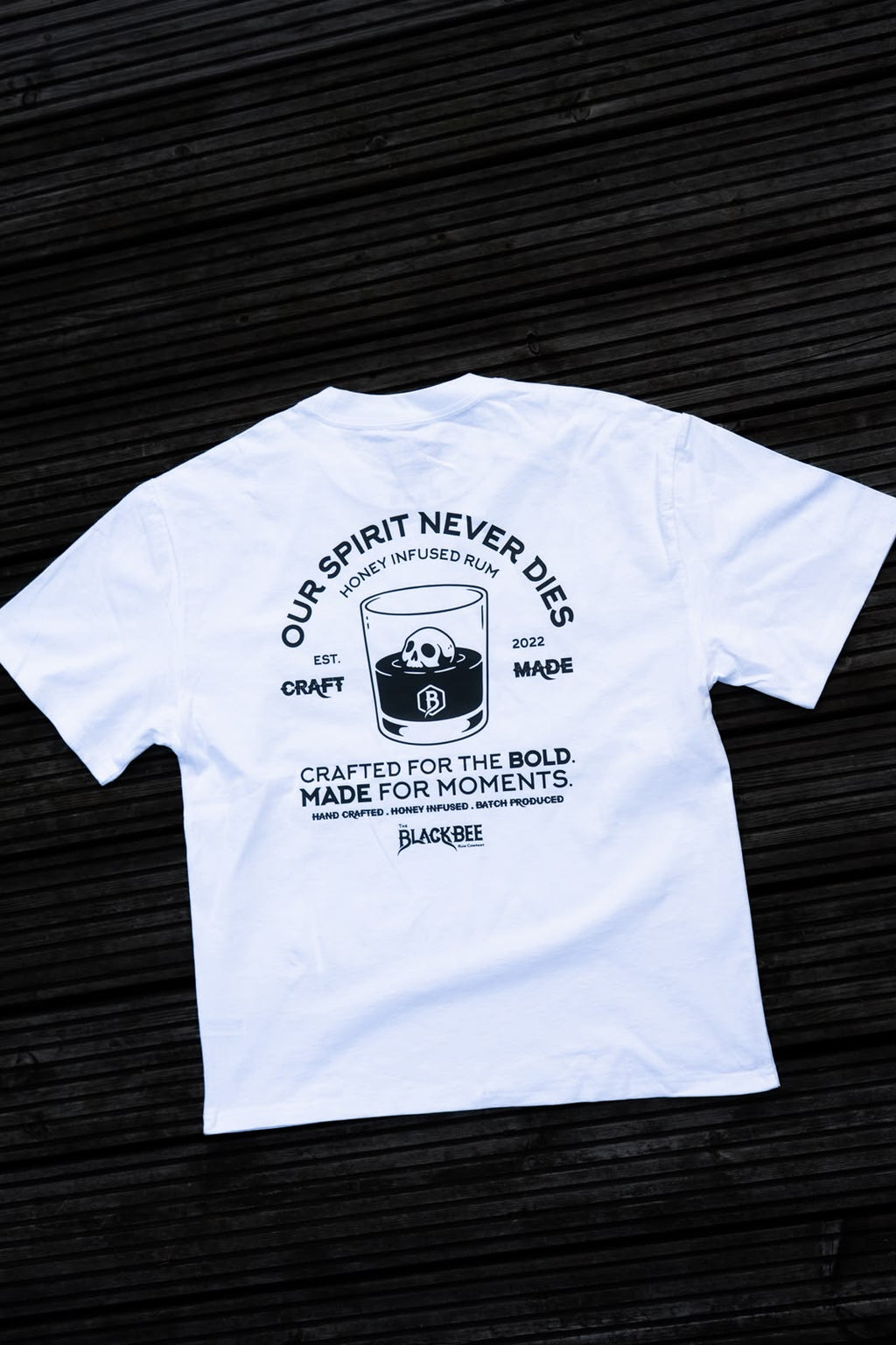 Our Spirit Never Dies – Oversized T-Shirt in White