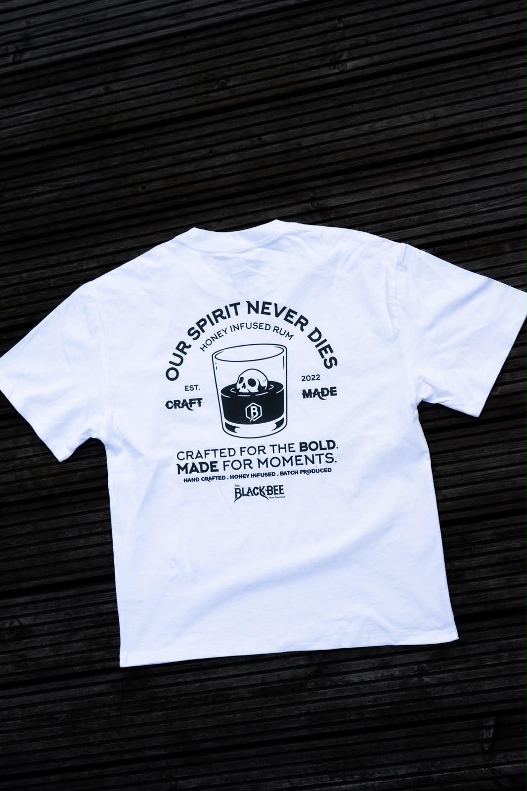 Our Spirit Never Dies – Oversized T-Shirt in White